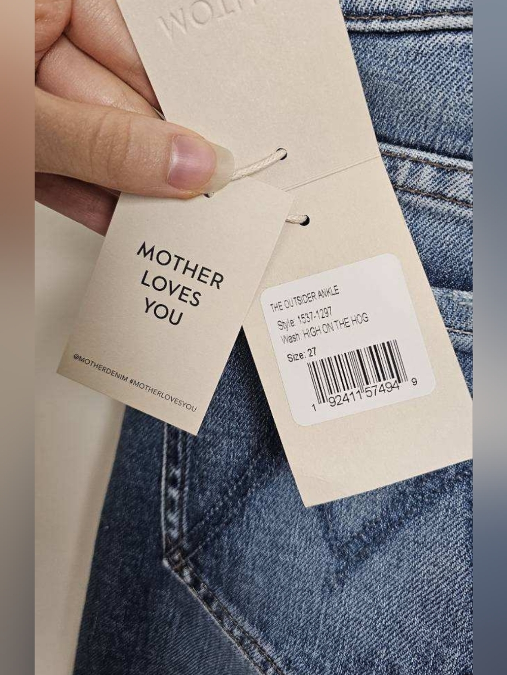 MOTHER Denim The LOOKER ANKLE High On The Hog Size 27 - Picture 10 of 15